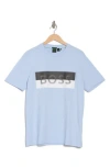 Hugo Boss Boss Logo Graphic T-shirt In Blue