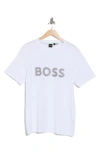 Hugo Boss Boss Logo Graphic T-shirt In Blue