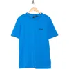 Hugo Boss Boss Logo Graphic T-shirt In Open Blue