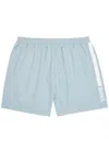 Hugo Boss Boss Logo-print Shell Swim Shorts In Blue