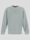 Hugo Boss Green Cotton Men Sweater In Turquoiseaqua