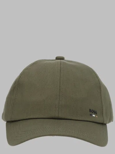 Hugo Boss Boss Logo-detail Hat For Men In Green
