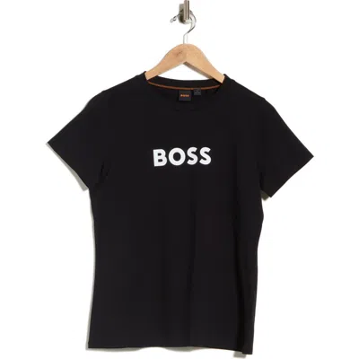 Hugo Boss Boss Logoed Jersey T-shirt In Black