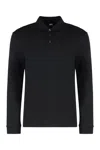 Hugo Boss Boss Regular Fit Polo Shirt In Interlock Cotton In Black
