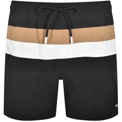 Hugo Boss Boss Louis Swim Shorts Dark Grey In Gray