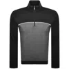 Hugo Boss Boss Lounge Quarter Zip Track Top Black In Black