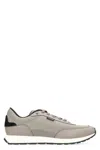 Hugo Boss Boss Low-top Sneakers In Fabric In Neutral