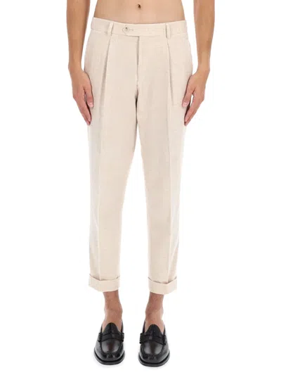 Hugo Boss Boss Lpeet Pants In Neutral