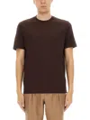 Hugo Boss Boss "l-tesar 14" T-shirt In Brown