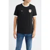 Hugo Boss Boss Lux Stretch Cotton Graphic T-shirt In Black