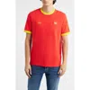 Hugo Boss Soccer Country Pack Graphic T-shirt In England In Red
