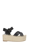 Hugo Boss Boss Machica Espadrille Ankle Strap Platform Wedge Sandal