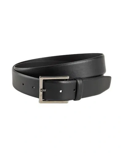 Hugo Boss Boss Man Belt Black Size 39.5 Cow Leather