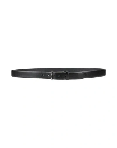 Hugo Boss Boss Man Belt Black Size 43.5 Cow Leather