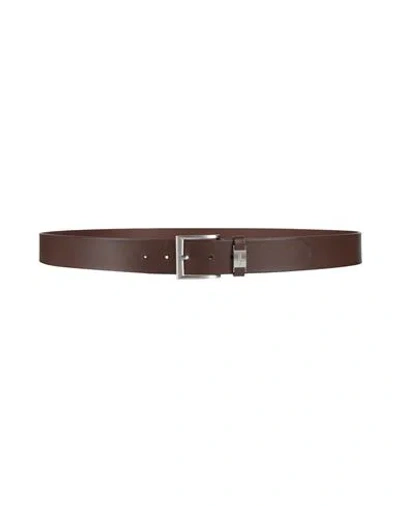Hugo Boss Boss Man Belt Brown Size 34 Cow Leather