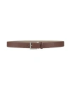 Hugo Boss Boss Man Belt Brown Size 39.5 Cow Leather