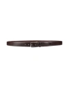 Hugo Boss Boss Man Belt Dark Brown Size 43.5 Cow Leather