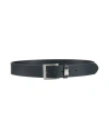 Hugo Boss Boss Man Belt Midnight Blue Size 34 Cow Leather In Blue