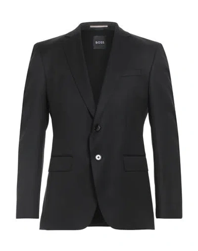 Hugo Boss Boss Man Blazer Black Size 38 Virgin Wool In Multi