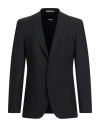 Hugo Boss Boss Man Blazer Black Size 38l Virgin Wool, Elastane In Black