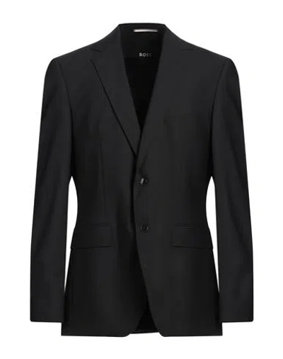 Hugo Boss Boss Man Blazer Black Size 48 Virgin Wool, Elastane