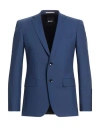 Hugo Boss Boss Man Blazer Blue Size 36 Virgin Wool, Elastane In Blue