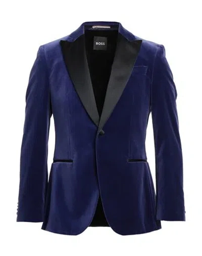 Hugo Boss Boss Man Blazer Blue Size 38 Cotton