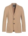 Hugo Boss Boss Man Blazer Camel Size 44 Polyester, Elastane In Brown