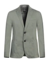 Hugo Boss Boss Man Blazer Sage Green Size 40 Cotton, Polyamide, Polyester, Elastane