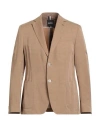 Hugo Boss Boss Man Blazer Sand Size 44 Lyocell, Linen In Brown