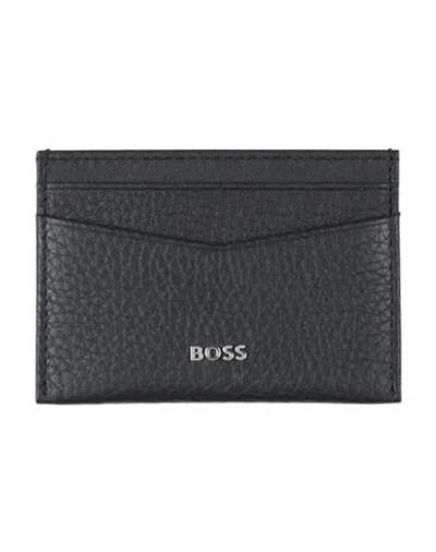 Hugo Boss Boss Man Cardholder Black Size - Cow Leather
