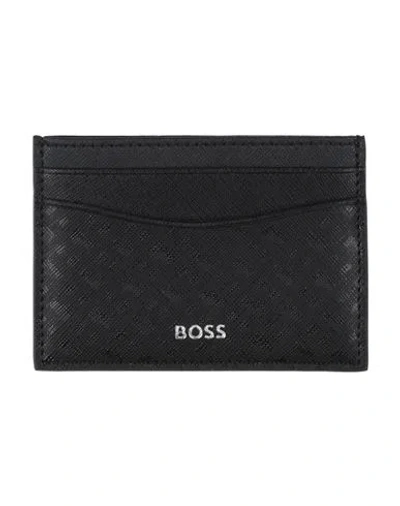 Hugo Boss Boss Man Cardholder Black Size - Leather