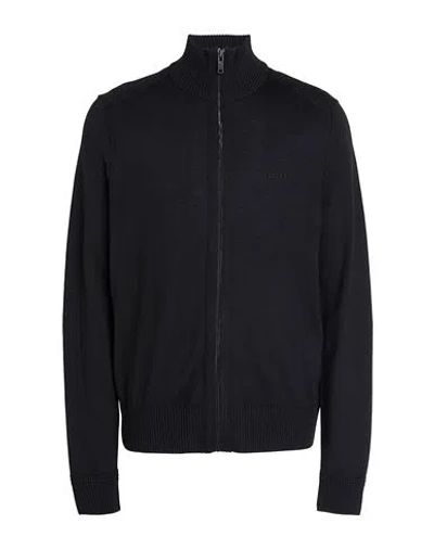 Hugo Boss Boss Man Cardigan Black Size Xl Virgin Wool, Acrylic