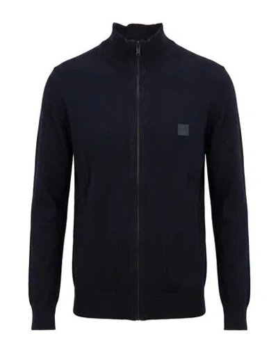Hugo Boss Boss Man Cardigan Midnight Blue Size S Cotton, Elastane