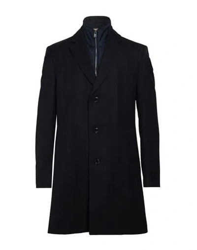 Hugo Boss Boss Man Coat Midnight Blue Size 46 Polyamide, Elastane
