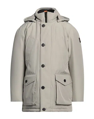 Hugo Boss Boss Man Coat Sage Green Size 44 Polyester, Polyamide, Elastane