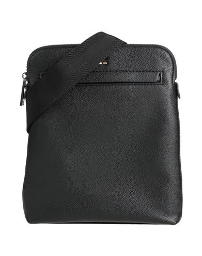 Hugo Boss Boss Man Cross-body Bag Black Size - Recycled Polyurethane, Polyester In Purple