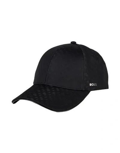 Hugo Boss Boss Man Hat Black Size Onesize Polyester In Black