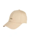 Hugo Boss Boss Man Hat Cream Size Onesize Cotton In Neutral