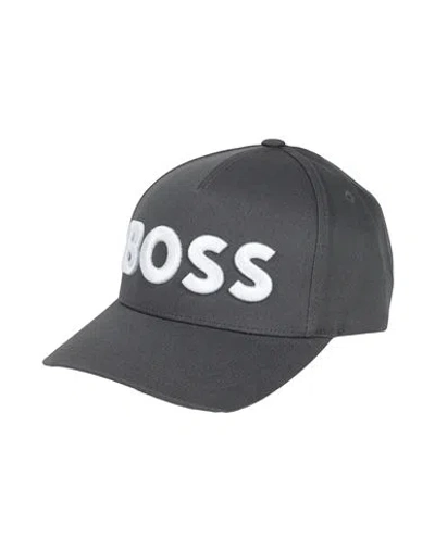 Hugo Boss Boss Man Hat Lead Size Onesize Cotton In Grey