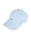 Hugo Boss Boss Man Hat Sky Blue Size Onesize Cotton In Blue