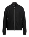 Hugo Boss Performance Super-flex Slim Fit Bomber Jacket In Black