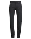 Hugo Boss Boss Man Jeans Black Size 32w-34l Cotton, Recycled Cotton, Polyester, Elastane In Black