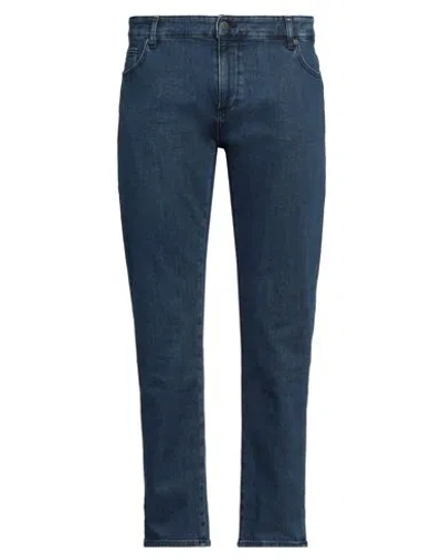 Hugo Boss Boss Man Jeans Blue Size 32w-32l Cotton, Elastomultiester, Elastane