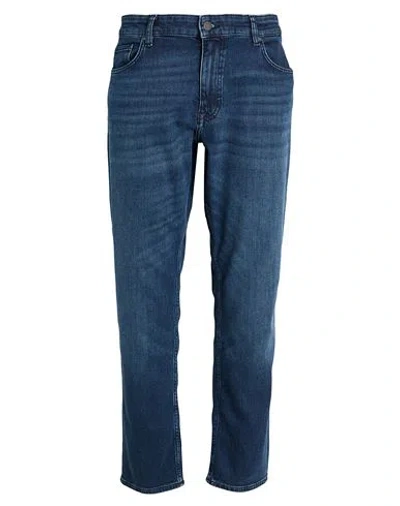 Hugo Boss Boss Man Jeans Blue Size 31w-32l Cotton, Elastane