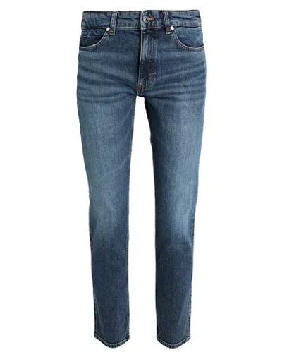 Hugo Boss Boss Man Jeans Blue Size 33w-32l Cotton, Elastane