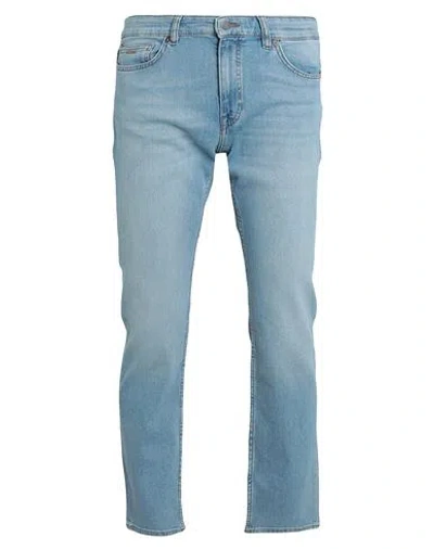 Hugo Boss Boss Man Jeans Blue Size 33w-32l Cotton, Elastane