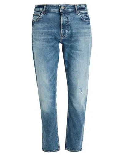 Hugo Boss Boss Man Jeans Blue Size 33w-32l Cotton, Recycled Polyester, Elastane