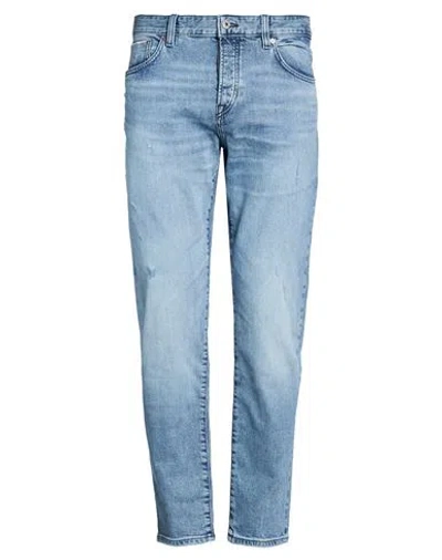 Hugo Boss Boss Man Jeans Blue Size 35w-32l Cotton, Elastane