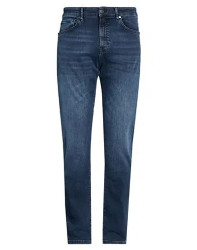 Hugo Boss Boss Man Jeans Blue Size 35w-34l Cotton, Recycled Polyester, Elastane